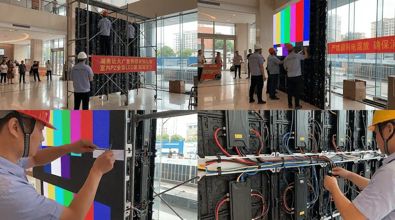 益阳户外LED全彩大屏温控与配电架构：高刷IC与诺瓦系统集成标准